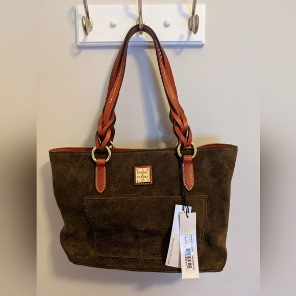 Dooney & Bourke Bags Nwt Vintage Dooney Bourke Olive Suede Leather